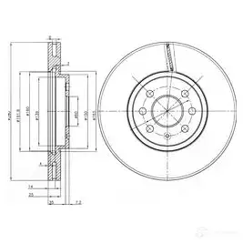 Тормозной диск DRIVE PLUS BDM 7074.20 DCA668510 dp1010110417 4384258