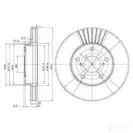 Тормозной диск DRIVE PLUS 4384387 DCA664010 dp1010110793 BDM6875. 20 изображение 0