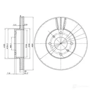 Тормозной диск DRIVE PLUS BDM6885.2 0 dp1010110660 DCA661010 4384335 изображение 0
