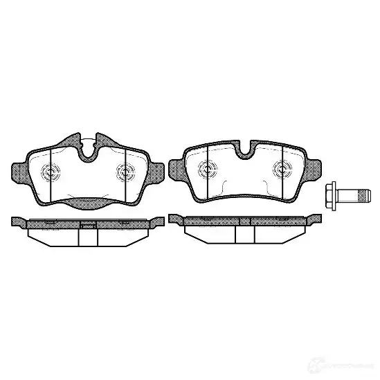 Тормозные колодки, комплект DRIVE PLUS 4383508 24290 24 289 dp1010100404 изображение 0