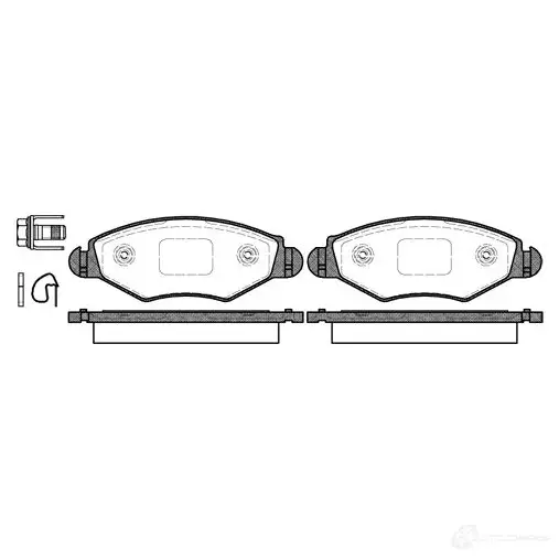 Тормозные колодки, комплект DRIVE PLUS 4383902 dp1010100859 D1143-8254 BPM0643 .20