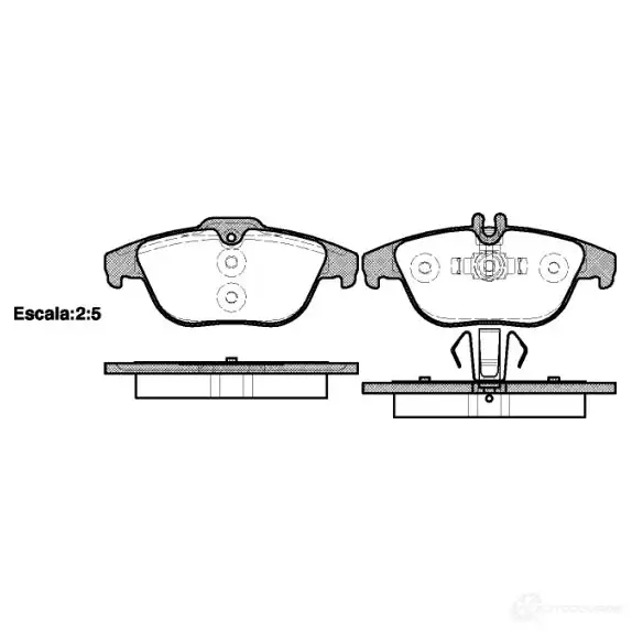 Тормозные колодки, комплект DRIVE PLUS 24254 dp1010100532 242 53 4383618