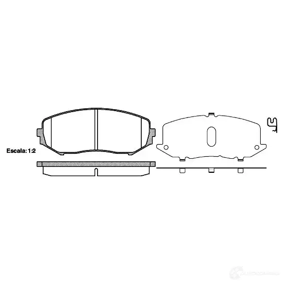 Тормозные колодки, комплект DRIVE PLUS BPM1225.02 dp1010100067 4383178 24 346