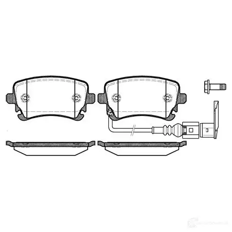 Тормозные колодки, комплект DRIVE PLUS BPM0897 .11 dp1010100890 PCA089711 4383933