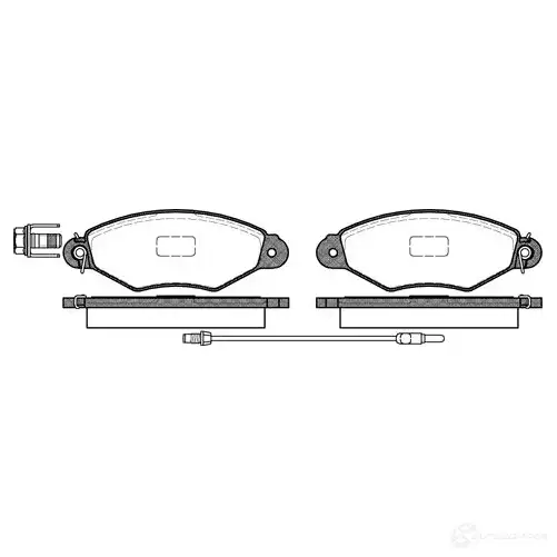 Тормозные колодки, комплект DRIVE PLUS dp1010100387 2 1980 21981 4383492