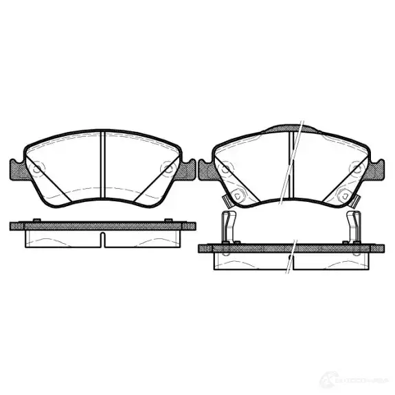 Тормозные колодки, комплект DRIVE PLUS 2412 2 dp1010100204 24590 4383311 изображение 0