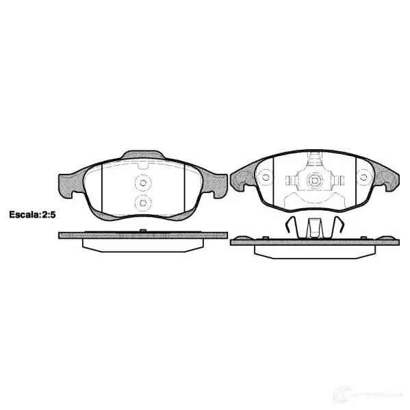 Тормозные колодки, комплект DRIVE PLUS 4383399 BPM1248.00 24 538 dp1010100293 изображение 0