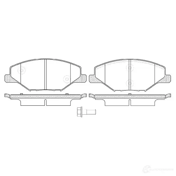 Тормозные колодки, комплект DRIVE PLUS dp1010100927 25682 25 681 4383970
