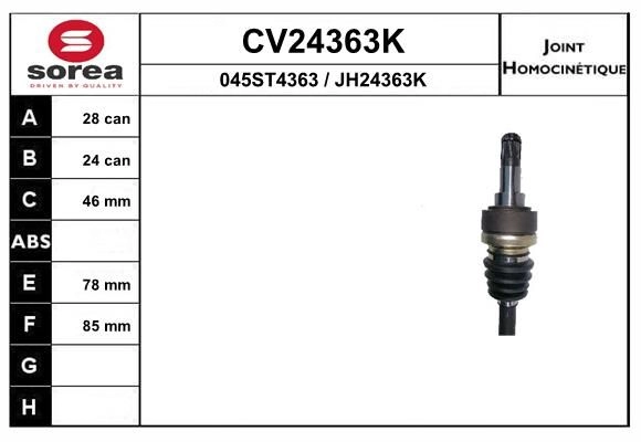 Шрус граната EAI RRV 10 1441008065 CV24363K