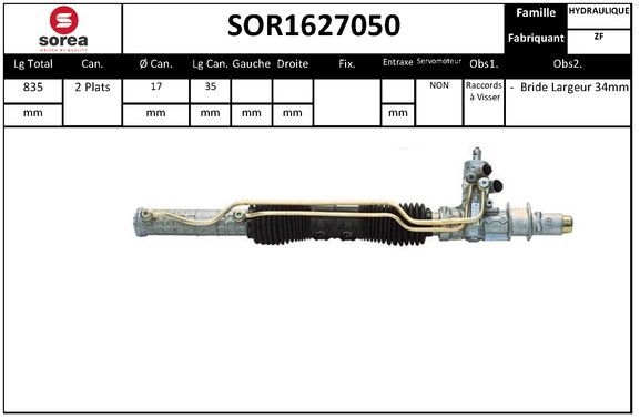 Рулевая рейка EAI SOR1627050 1441008383 RF8O2 KH