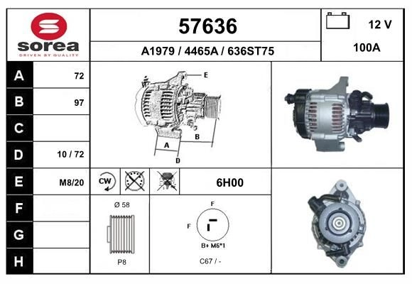 Генератор EAI 57636 S3XGT E 1441008685