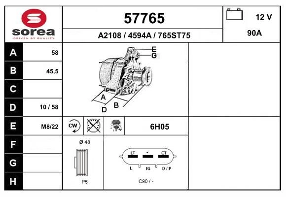 Генератор EAI T5 DDFB 57765 1441008813 изображение 0