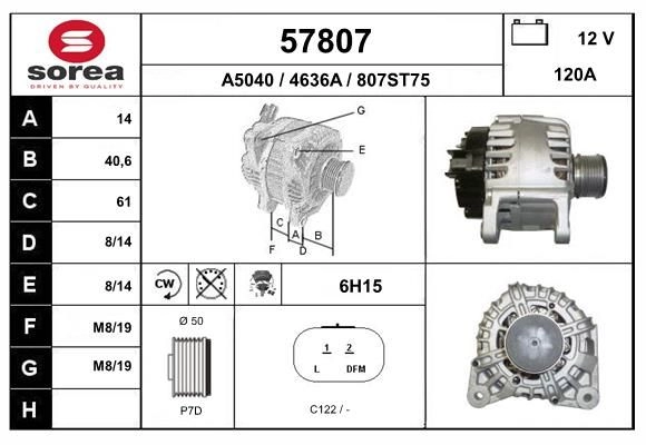 Генератор EAI 57807 1441008855 OZLRM 8