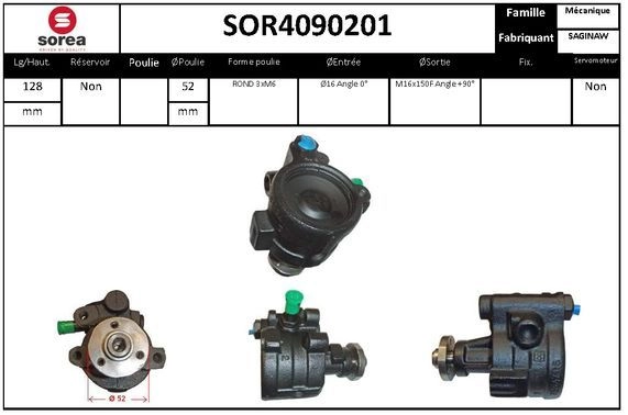 Насос Гур EAI SOR4090201 1441009054 PZU 2KPV