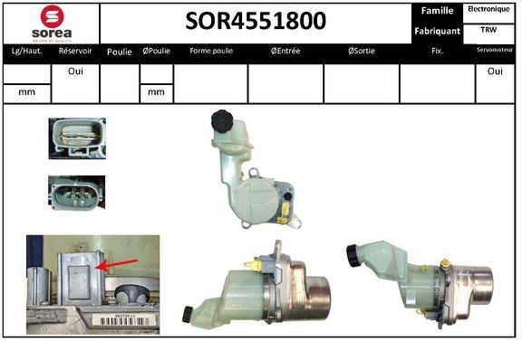 Насос Гур EAI SOR4551800 AJ8 3V 1441009235