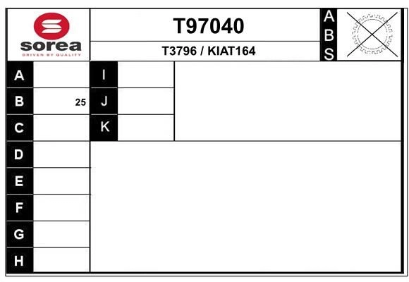Приводной вал EAI 1441010392 UHEU U T97040