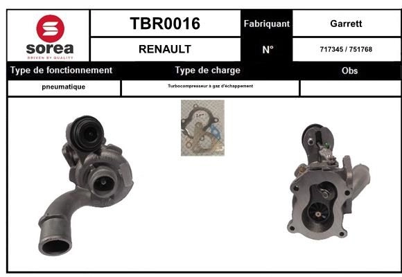 Турбина EAI TBR0016 1441010818 CRI2I U