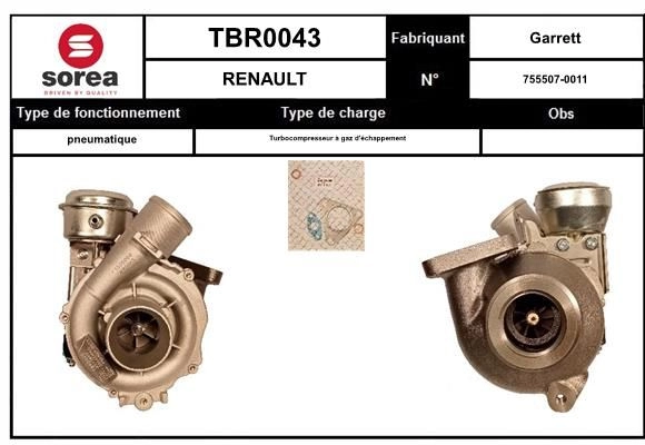 Турбина EAI TBR0043 1441010845 BNR TPEQ