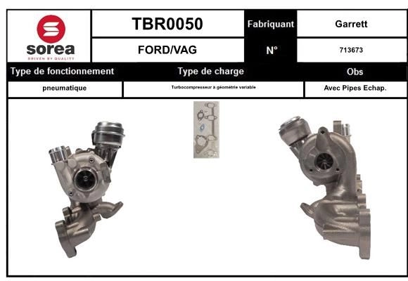 Турбина EAI RUMV2 J1 TBR0050 1441010852 изображение 0