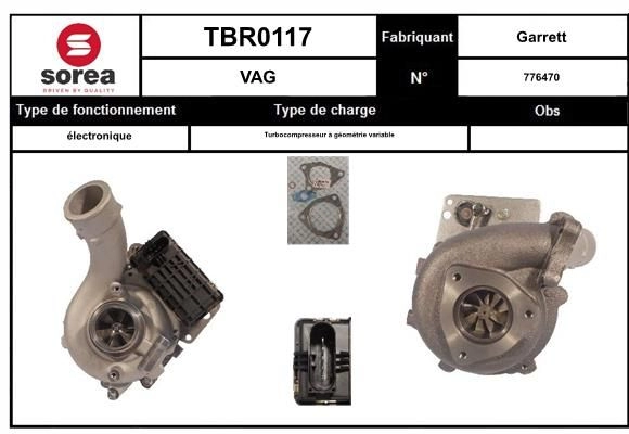 Турбина EAI DKI XIA7 1441010919 TBR0117 изображение 0