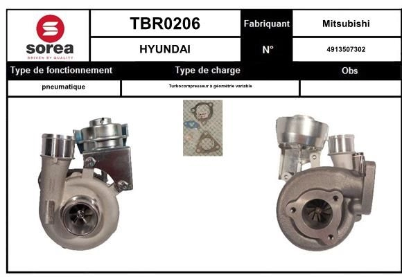 Турбина EAI D0W GHM TBR0206 1441011008