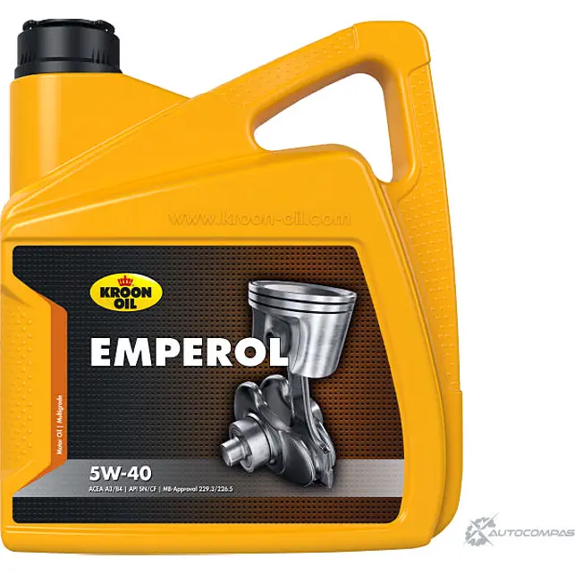 Моторное масло синтетическое EMPEROL 5W-40, 4 л KROON OIL NU 59W52 8710128332175 33217 1203456971 изображение 0