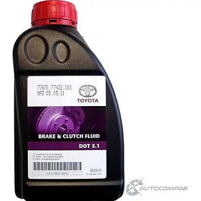 Тормозная жидкость DOT 5.1, 0.5 л TOYOTA/LEXUS ZO8 K42Q 0882380005EE 1436794578