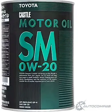 Моторное масло синтетическое SM 0W-20, 1 л TOYOTA/LEXUS 1436794516 Z3 3NP6 4684VTL 0888009206 изображение 0