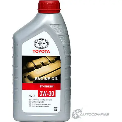 Моторное масло синтетическое ENGINE OIL 0W-30, 1 л TOYOTA/LEXUS RKVT1 4X 0888080366 1436794476 изображение 0