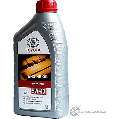 Моторное масло синтетическое ENGINE OIL SL 5W-40, 1 л TOYOTA/LEXUS 1436787621 0888080376 L0KR R изображение 0