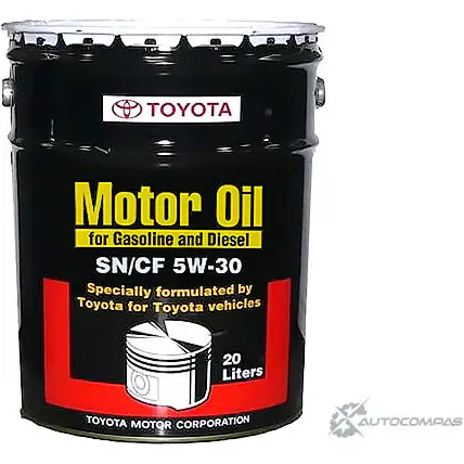 Моторное масло минеральное Motor Oil 5W-30, 20 л TOYOTA/LEXUS 1436794431 0888083323 S GLYR3 изображение 0