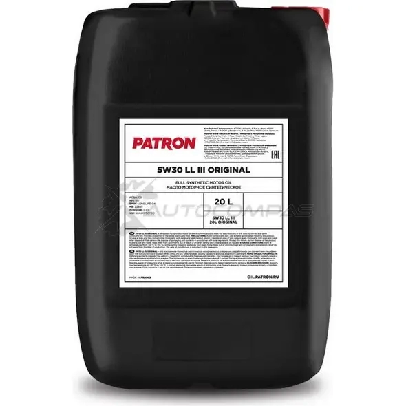 Моторное масло синтетическое PATRON 1425555456 5W30LLIII20LORIGINAL AE CRA изображение 0