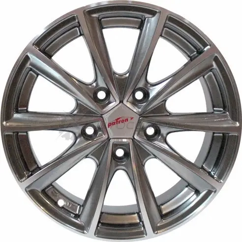 Диск литой PATRON 1425541495 65x15 51143 et40 d701 pw3116p black Q919 FB изображение 0