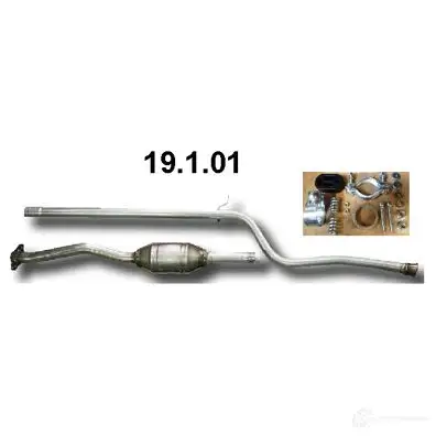 Катализатор EBERSPACHER 4030813137019 85350 19101 SNK WN изображение 0