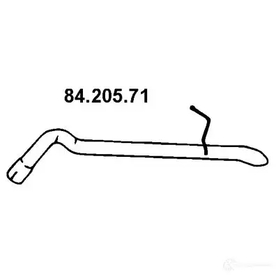 Выхлопная труба глушителя EBERSPACHER 89851 TS85J K 4030813423907 8420571 изображение 0