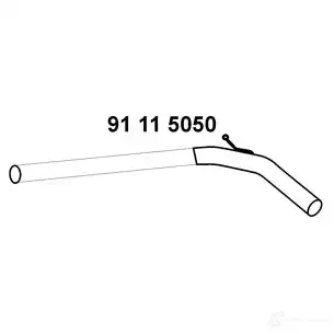 Выхлопная труба глушителя EBERSPACHER HPN4 Y2 91115050 90165 4030813122190 изображение 0