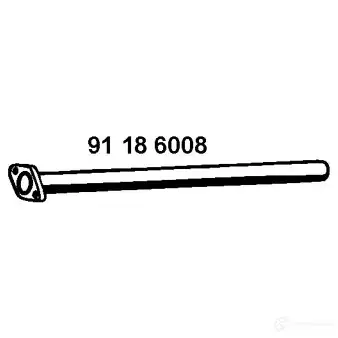 Выхлопная труба глушителя EBERSPACHER 90200 91186008 JLQ D6M