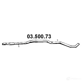 Выхлопная труба глушителя EBERSPACHER 81397 F W2Z3 0350073 4030813421507