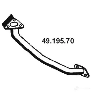 Выхлопная труба глушителя EBERSPACHER 4030813119077 89029 2E9 X9 4919570