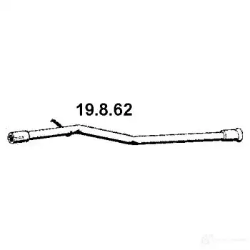Выхлопная труба глушителя EBERSPACHER 19862 SSV0 W4A 85502 изображение 0