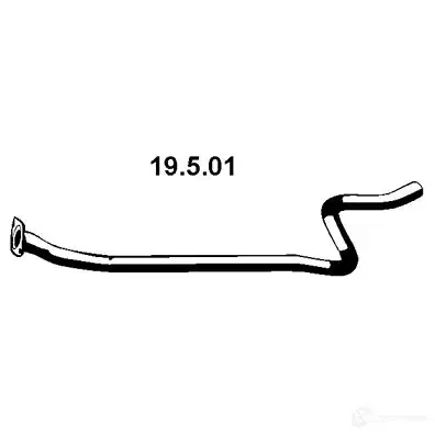 Выхлопная труба глушителя EBERSPACHER 85448 696 B9JP 19501 изображение 0