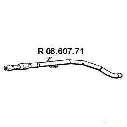 Выхлопная труба глушителя EBERSPACHER 82987 0860771 0F G6G 4030813109283