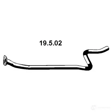 Выхлопная труба глушителя EBERSPACHER WDC PF 85449 19502 изображение 0