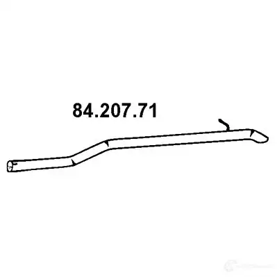 Выхлопная труба глушителя EBERSPACHER 89861 JH4 30 8420771 4030813423938