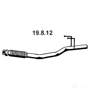 Выхлопная труба глушителя EBERSPACHER V N31N0 85493 19812 4030813125481 изображение 0