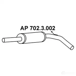 Передний глушитель EBERSPACHER 4030813135954 P4XJ S 7023002 89602