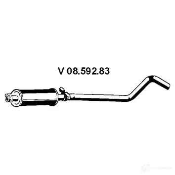 Передний глушитель EBERSPACHER V0K BX2 4030813038811 82951 0859283 изображение 0