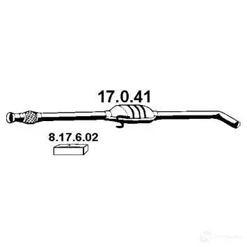 Передний глушитель EBERSPACHER 85140 2OOM W 17041 4030813043204
