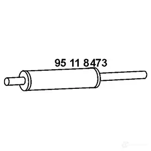 Передний глушитель EBERSPACHER 90457 4030813087062 95118473 BB F7H