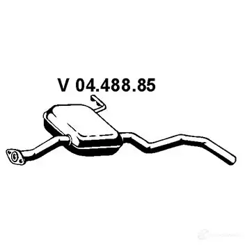 Передний глушитель EBERSPACHER 0448885 4030813042863 TJ 3MV 81880